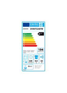 SAMSUNG DV90T5240TW/S2