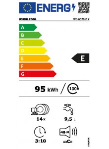 Lave vaisselle encastrable WHIRLPOOL WB6020PX