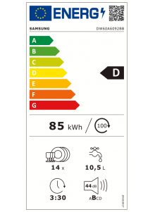 Lave vaisselle encastrable SAMSUNG DW60A6092BB/ET