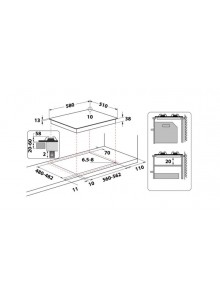 Taque gaz inox WHIRLPOOL TGML 650 IX