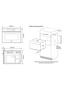 Four micro onde combi encastrable SAMSUNG NQ5B4553FBK/U1