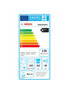 Sèche linge pompe à chaleur BOSCH WQG233D4FG