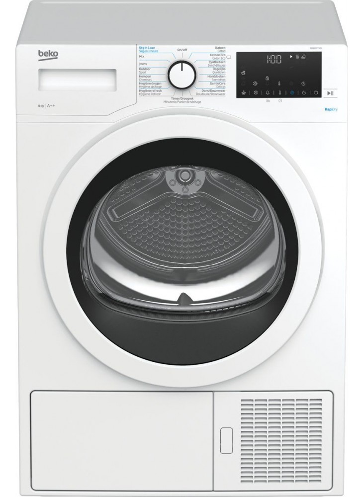 Sèche linge pompe à chaleur hybride BEKO DR8533TX01