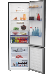 Frigo congélateur combi black glass BEKO RCNT375E40ZGBN