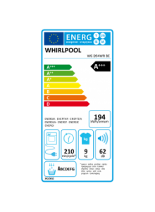 Séchoir a pompe a chaleur WHIRLPOOL W6 D94WR BE