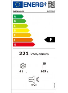 Frigo 2 portes EVERGLADES silver EVTD3013 F