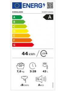 Lave linge EVERGLADES EVWM71402AG