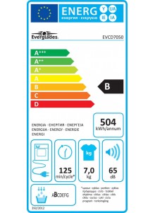 Sèche linge condensation EVERGLADES EV-CD7050