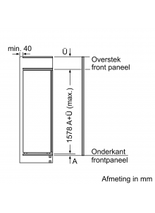 Frigo encastrable BOSCH KIL72AFE0 158cm
