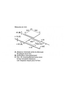 Taque vitrocéramique BOSCH PKF611BB2E