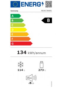 Frigo congélateur BeSpoke SAMSUNG RB38C7B6CB1/EF Classe C