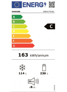 Frigo Congélateur SAMSUNG RB34C775CB1/EF Classe C