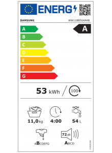 Lave linge SAMSUNG WW11BB504AAWS2 11 kilos