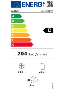 Frigo congélateur SAMSUNG RB34C670DWW/EF