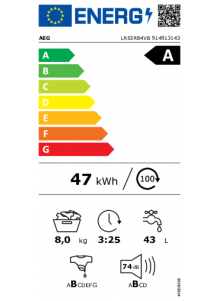 Lave linge AEG ProSense LR63R84VB