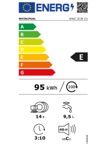 Lave vaisselle full encastrable WHIRLPOOL WRIC 3C26