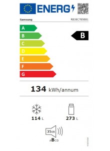 Frigo congélateur SAMSUNG RB38C7B5BB1/EF Classe B