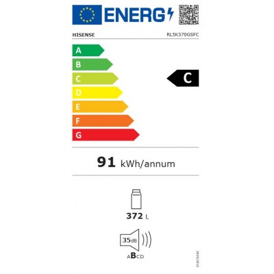 Réfrigérateur 1 porte HISENSE RL5K370GSFC noir Classe C