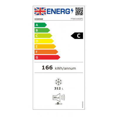 Congélateur HISENSE FT5K310GSFC noir No Frost