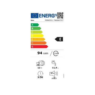 Lave vaisselle full encastrable BEKO PDIN 25311