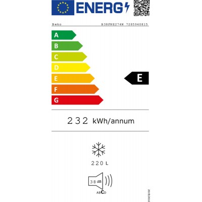 Congélateur no frost BEKO B3RFNE274W