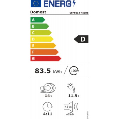 Lave vaisselle EXQUISIT noir GSP8614-450DB