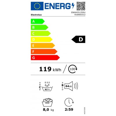 Sèche linge ELECTROLUX pompe à chaleur EW6HI5125SU
